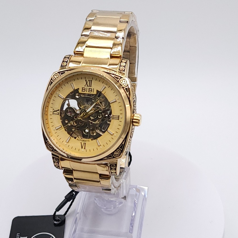 BIBI Automatic Skeleton Gold Watch 41.5mm - Picture 12 of 17